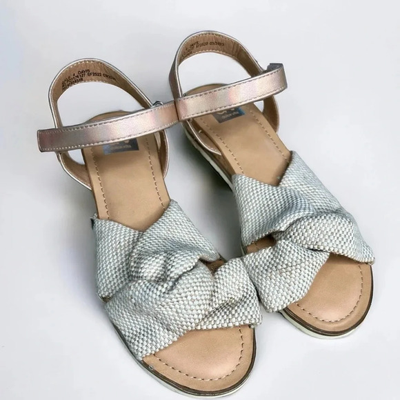 DV by Dolce Vita Girls Davis Woven Sandals Beige Size 4 Casual Strap - Picture 1 of 11